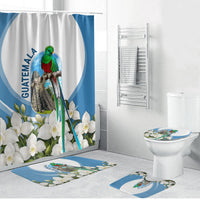 Guatemala Bathroom Set Quetzal Mayan Ruins Orchid Flag