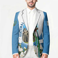 Guatemala Blazer Quetzal Mayan Ruins Orchid Flag