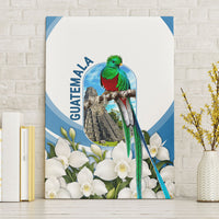 Guatemala Canvas Wall Art Quetzal Mayan Ruins Orchid Flag