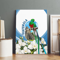 Guatemala Canvas Wall Art Quetzal Mayan Ruins Orchid Flag