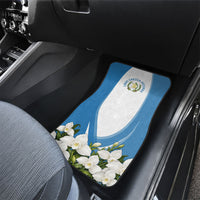 Guatemala Car Mats Quetzal Mayan Ruins Orchid Flag