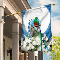 Guatemala Garden Flag Quetzal Mayan Ruins Orchid Flag