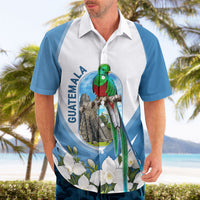 Guatemala Hawaiian Shirt Quetzal Mayan Ruins Orchid Flag