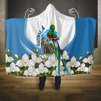 Guatemala Hooded Blanket Quetzal Mayan Ruins Orchid Flag