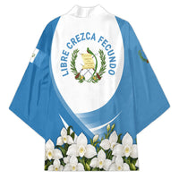 Guatemala Kimono Quetzal Mayan Ruins Orchid Flag