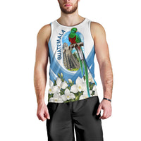 Guatemala Men Tank Top Quetzal Mayan Ruins Orchid Flag