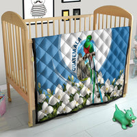 Guatemala Quilt Quetzal Mayan Ruins Orchid Flag