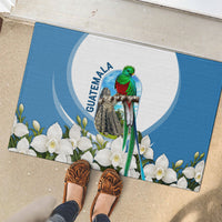 Guatemala Rubber Doormat Quetzal Mayan Ruins Orchid Flag