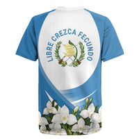 Guatemala Rugby Jersey Quetzal Mayan Ruins Orchid Flag
