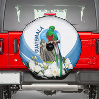 Guatemala Spare Tire Cover Quetzal Mayan Ruins Orchid Flag