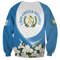 Guatemala Sweatshirt Quetzal Mayan Ruins Orchid Flag