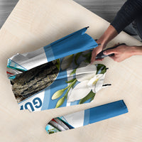 Guatemala Umbrella Quetzal Mayan Ruins Orchid Flag