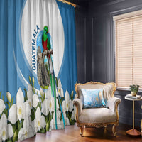 Guatemala Window Curtain Quetzal Mayan Ruins Orchid Flag