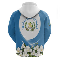 Guatemala Zip Hoodie Quetzal Mayan Ruins Orchid Flag