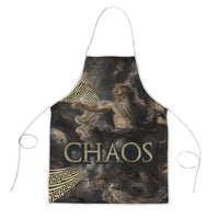 Greek God Of Chaos Apron Cosmic Nebula Classical Art Greek Key Pattern