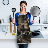 Greek God Of Chaos Apron Cosmic Nebula Classical Art Greek Key Pattern