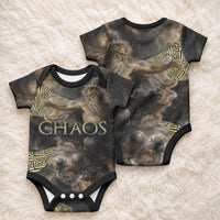 Greek God Of Chaos Baby Onesie Cosmic Nebula Classical Art Greek Key Pattern