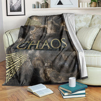 Greek God Of Chaos Blanket Cosmic Nebula Classical Art Greek Key Pattern