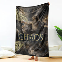 Greek God Of Chaos Blanket Cosmic Nebula Classical Art Greek Key Pattern