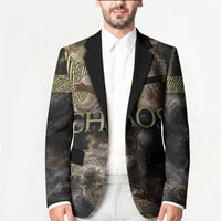 Greek God Of Chaos Blazer Cosmic Nebula Classical Art Greek Key Pattern
