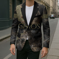 Greek God Of Chaos Blazer Cosmic Nebula Classical Art Greek Key Pattern