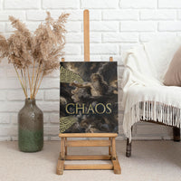 Greek God Of Chaos Canvas Wall Art Cosmic Nebula Classical Art Greek Key Pattern