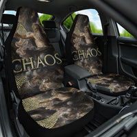 Greek God Of Chaos Car Seat Cover Cosmic Nebula Classical Art Greek Key Pattern