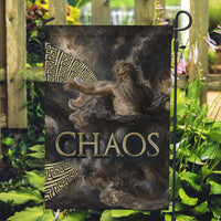 Greek God Of Chaos Garden Flag Cosmic Nebula Classical Art Greek Key Pattern
