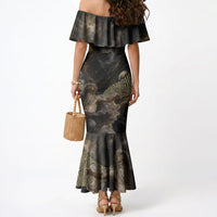 Greek God Of Chaos Mermaid Dress Cosmic Nebula Classical Art Greek Key Pattern