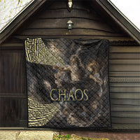 Greek God Of Chaos Quilt Cosmic Nebula Classical Art Greek Key Pattern