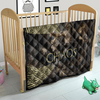 Greek God Of Chaos Quilt Cosmic Nebula Classical Art Greek Key Pattern