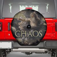 Greek God Of Chaos Spare Tire Cover Cosmic Nebula Classical Art Greek Key Pattern
