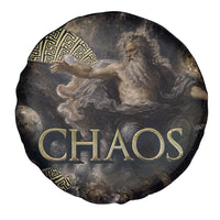 Greek God Of Chaos Spare Tire Cover Cosmic Nebula Classical Art Greek Key Pattern