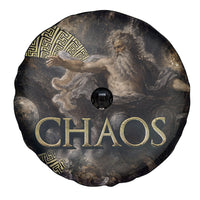 Greek God Of Chaos Spare Tire Cover Cosmic Nebula Classical Art Greek Key Pattern