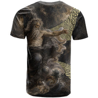 Greek God Of Chaos T Shirt Cosmic Nebula Classical Art Greek Key Pattern