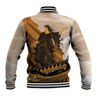 Greek Mythology Chaos Baseball Jacket Ancient Temple Ruins Classical Art Greek Key Pattern