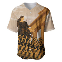 Greek Mythology Chaos Baseball Jersey Ancient Temple Ruins Classical Art Greek Key Pattern