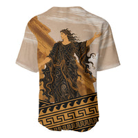 Greek Mythology Chaos Baseball Jersey Ancient Temple Ruins Classical Art Greek Key Pattern