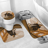 Greek Mythology Chaos Bathroom Set Ancient Temple Ruins Classical Art Greek Key Pattern