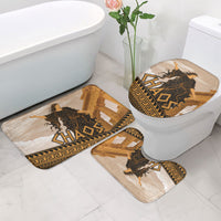 Greek Mythology Chaos Bathroom Set Ancient Temple Ruins Classical Art Greek Key Pattern