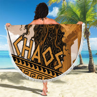 Greek Mythology Chaos Beach Blanket Ancient Temple Ruins Classical Art Greek Key Pattern