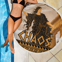 Greek Mythology Chaos Beach Blanket Ancient Temple Ruins Classical Art Greek Key Pattern