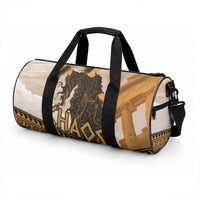 Greek Mythology Chaos Duffle Bag Ancient Temple Ruins Classical Art Greek Key Pattern