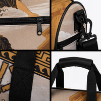 Greek Mythology Chaos Duffle Bag Ancient Temple Ruins Classical Art Greek Key Pattern