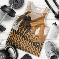 Greek Mythology Chaos Men Tank Top Ancient Temple Ruins Classical Art Greek Key Pattern