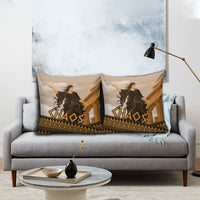 Greek Mythology Chaos Pillow Cover Ancient Temple Ruins Classical Art Greek Key Pattern