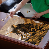 Greek Mythology Chaos Puzzle Ancient Temple Ruins Classical Art Greek Key Pattern