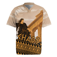Greek Mythology Chaos Rugby Jersey Ancient Temple Ruins Classical Art Greek Key Pattern