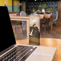 Greek Mythology Chaos Skinny Tumbler Ancient Temple Ruins Classical Art Greek Key Pattern