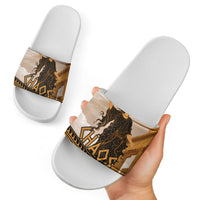 Greek Mythology Chaos Slide Sandals Ancient Temple Ruins Classical Art Greek Key Pattern
